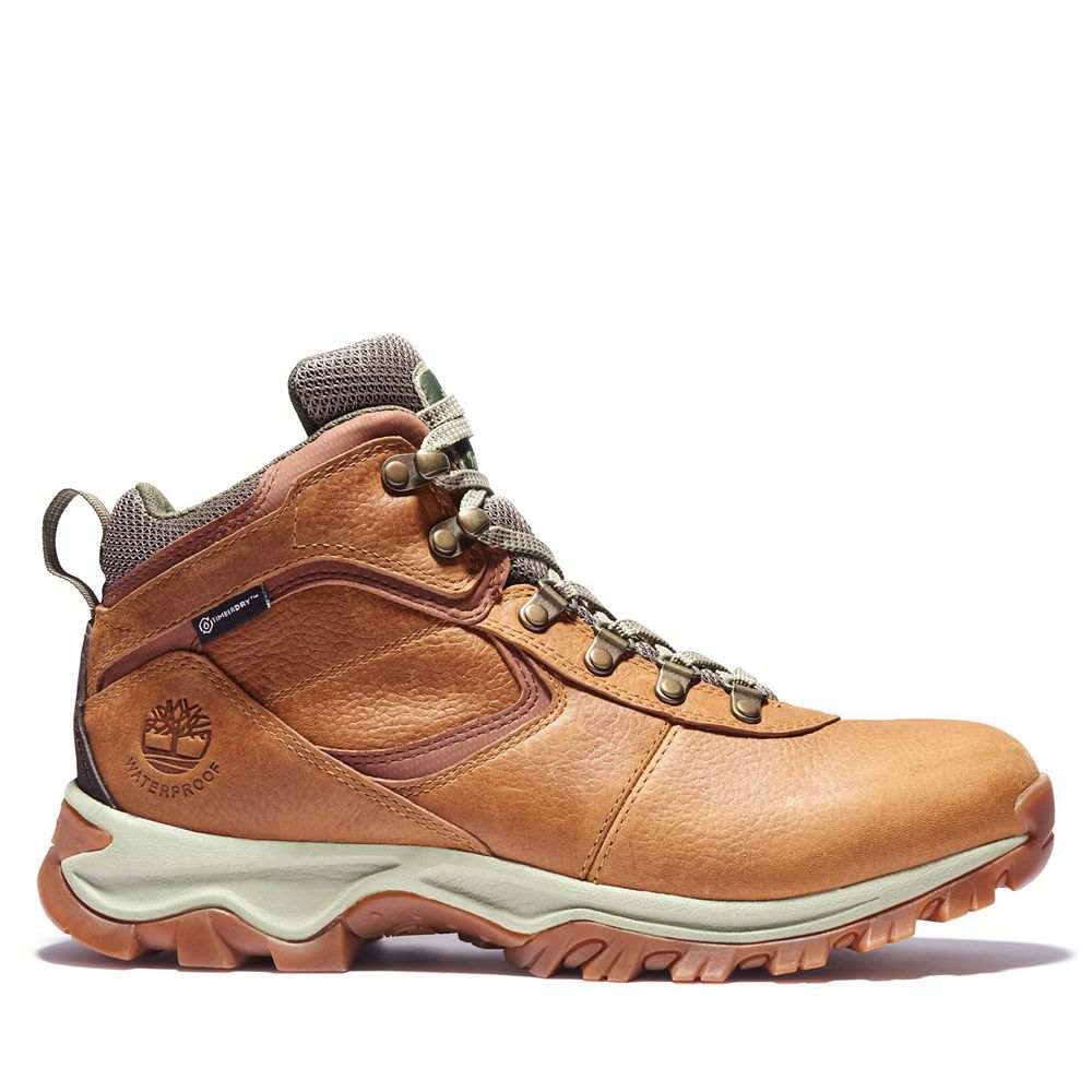 Timberland Mens Hiking Boots Mt. Maddsen Mid Waterproof - Brown - India OK6239748